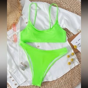Like green swimsuit